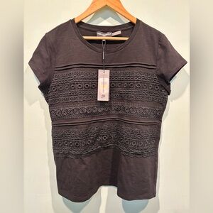 NWT Karl Lagerfeld short sleeved top